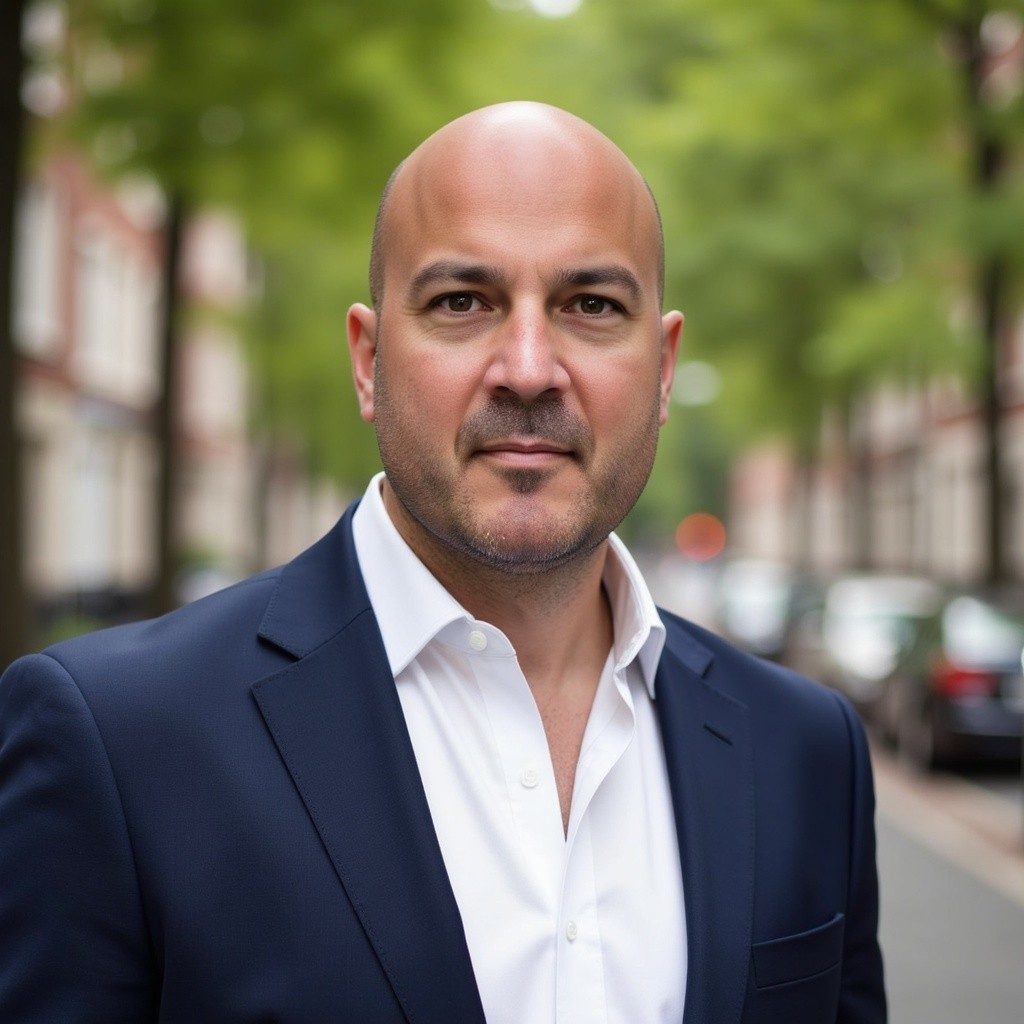 Portrait of portfolio creator – front view