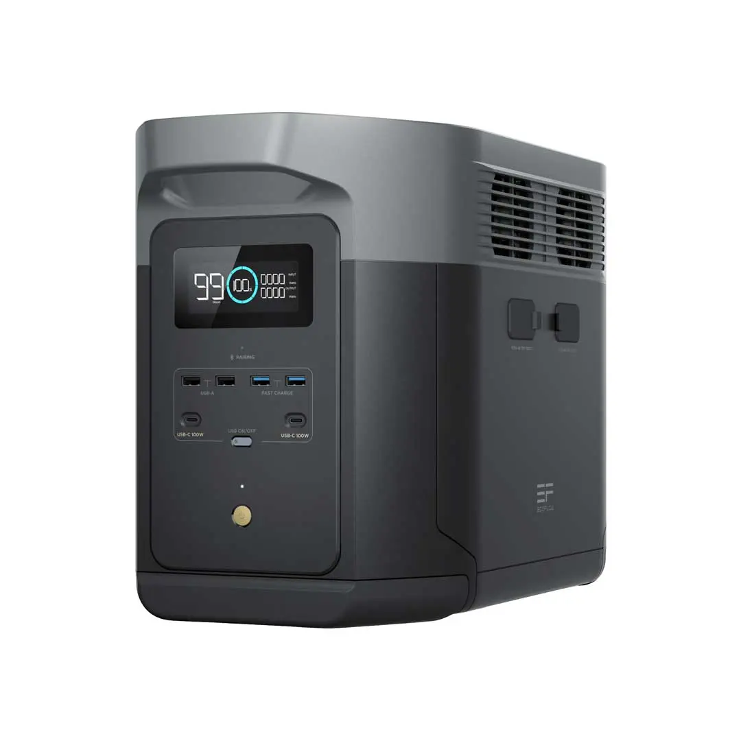 Зарядна станція EcoFlow DELTA 2 Max, вигляд спереду під кутом