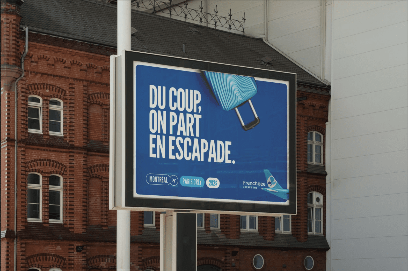 Streetside billboard with flyposters of the Batch.Works brand and illustrations