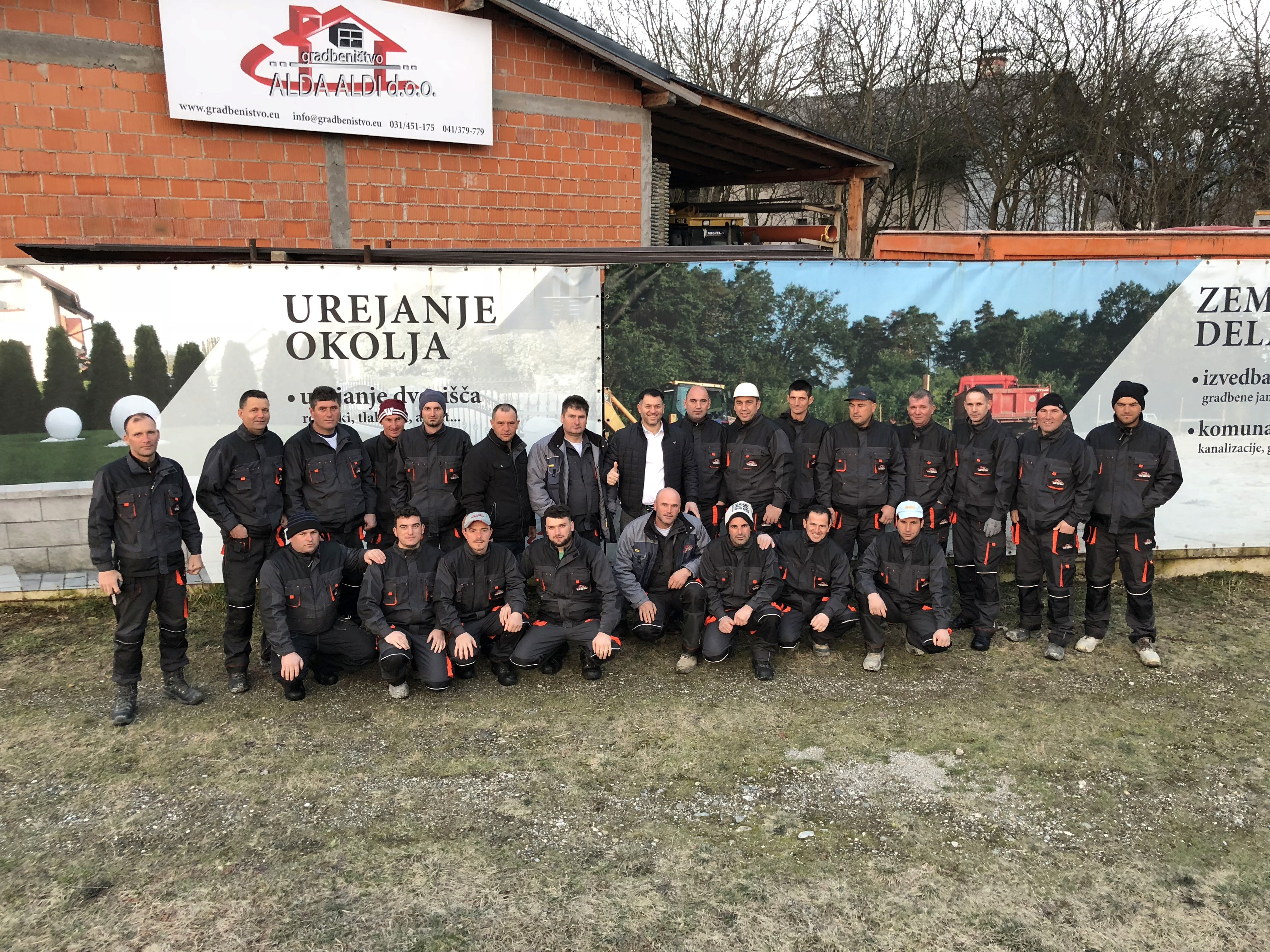 High-rise office building with sustainable design features