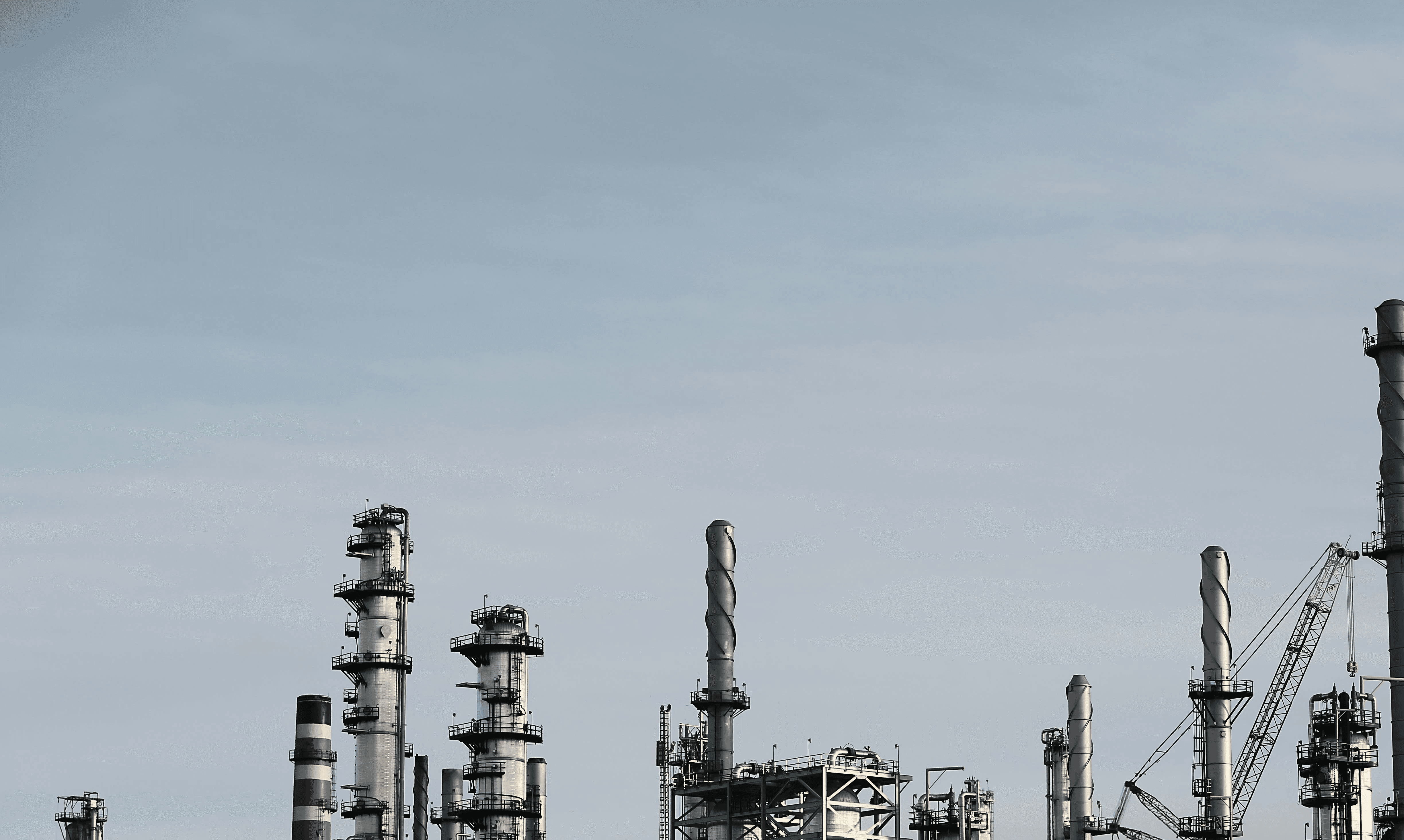 Factories and refinery representing sectors served by Sapani