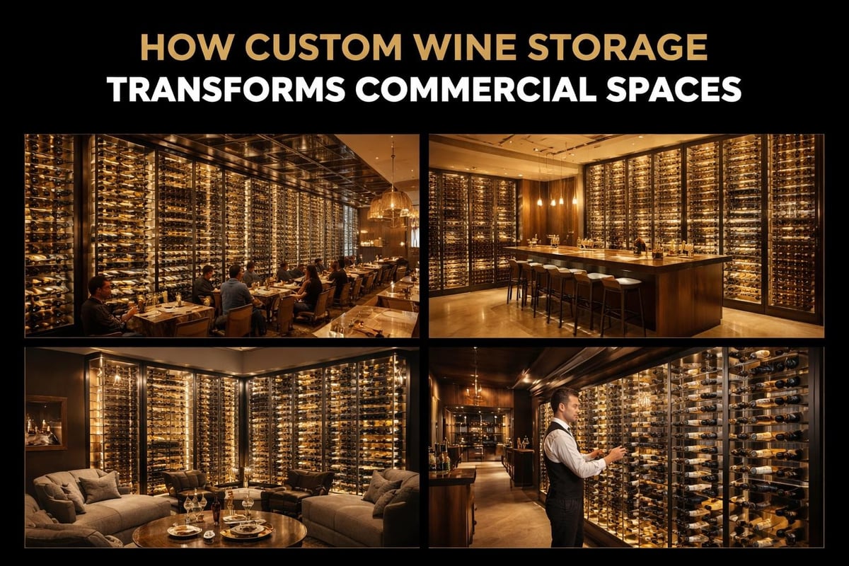 Commercial wine storage integration