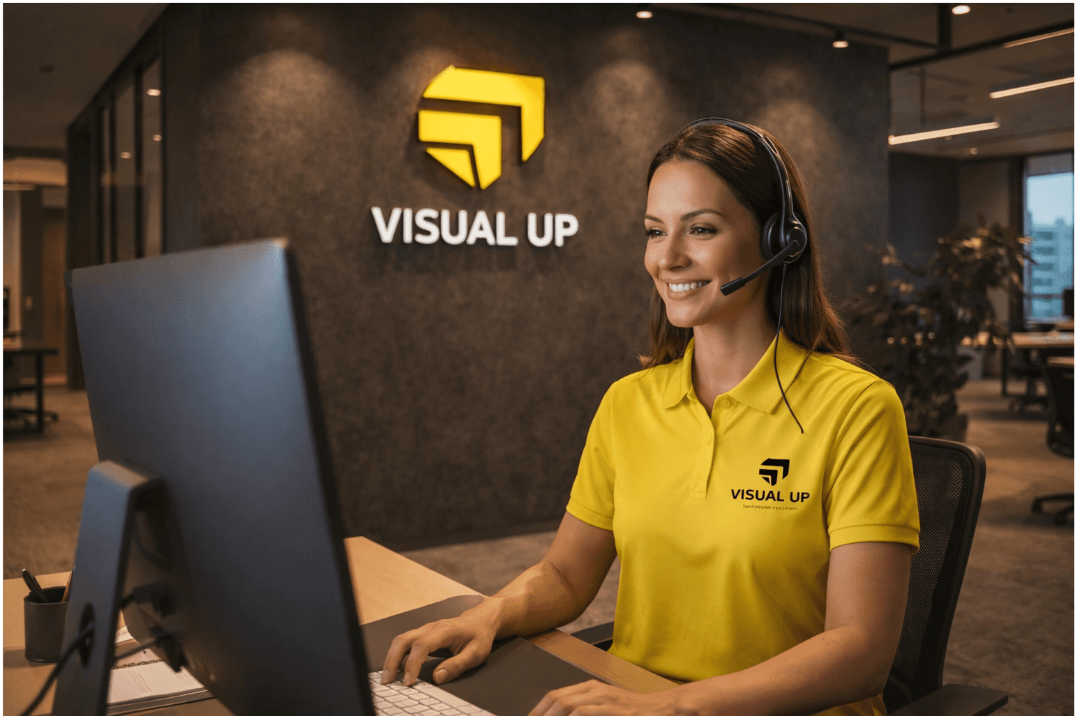 Atendimento ao cliente Visual Up — horário de contacto e agendamento de avaliação gratuita