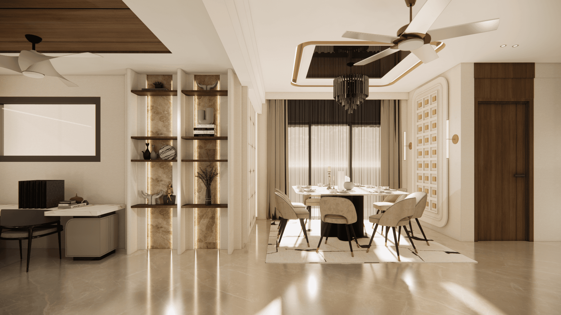 Project showcase image featuring a modern, refined interior.