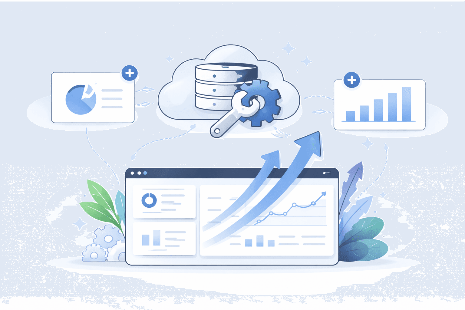 Illustratie van Beheer & doorontwikkeling