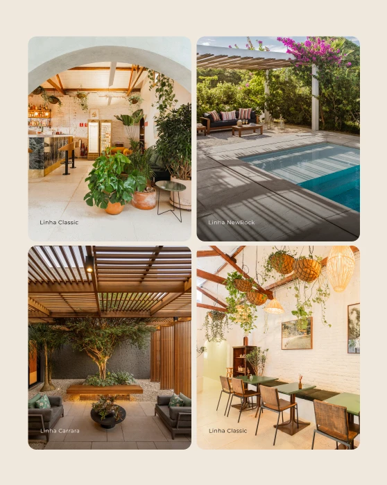  Different interiors featuring Solarium wall tiles.