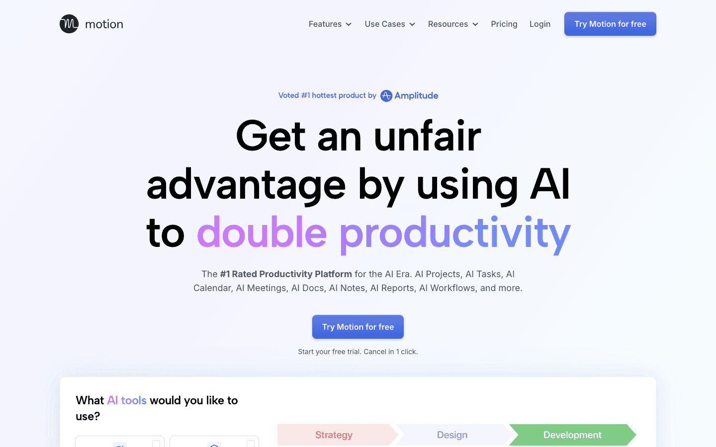 Motion website screenshot