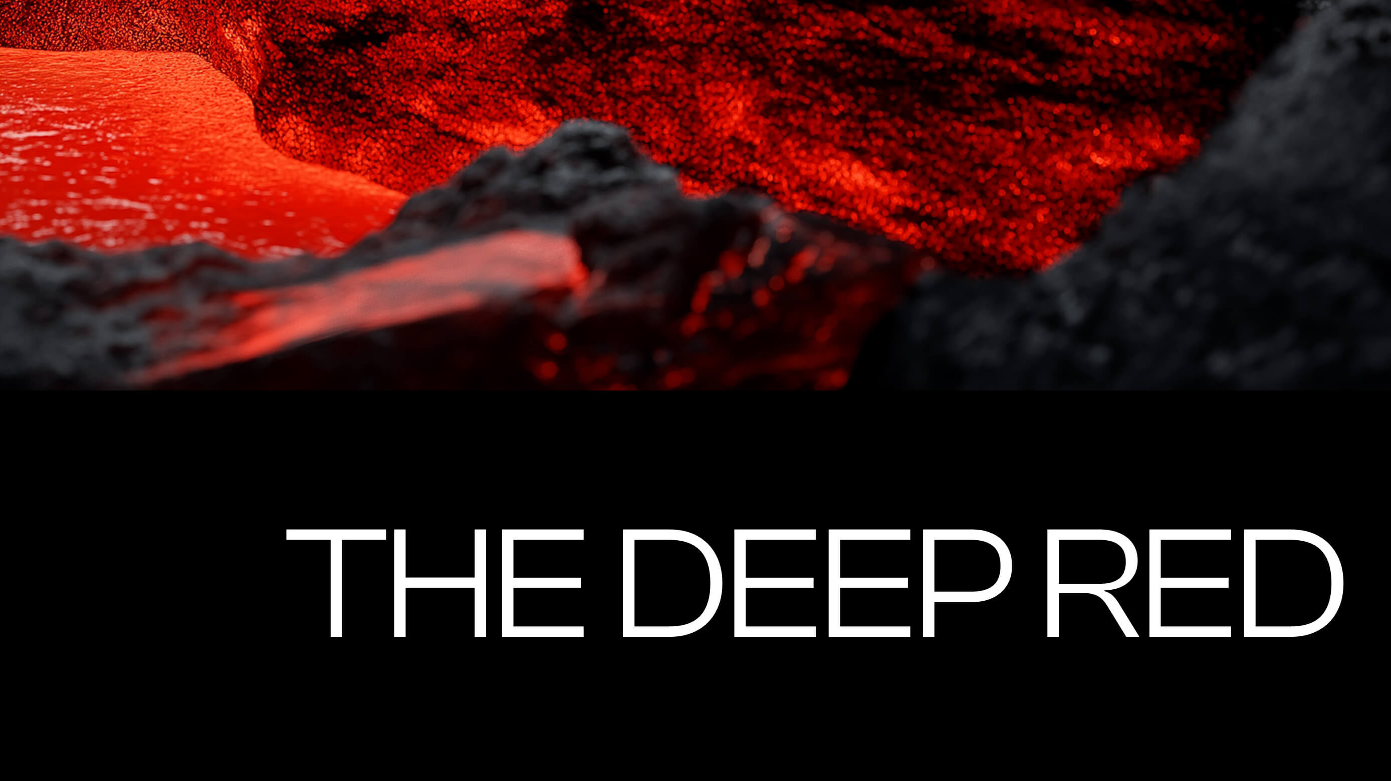 Molten lava texture beneath campaign titles