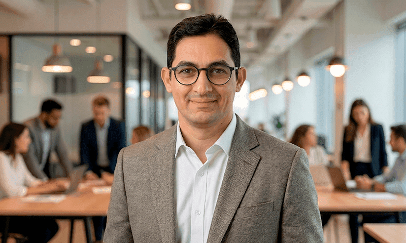 man filming on beach