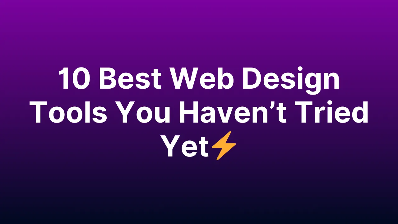 10 best web design tools