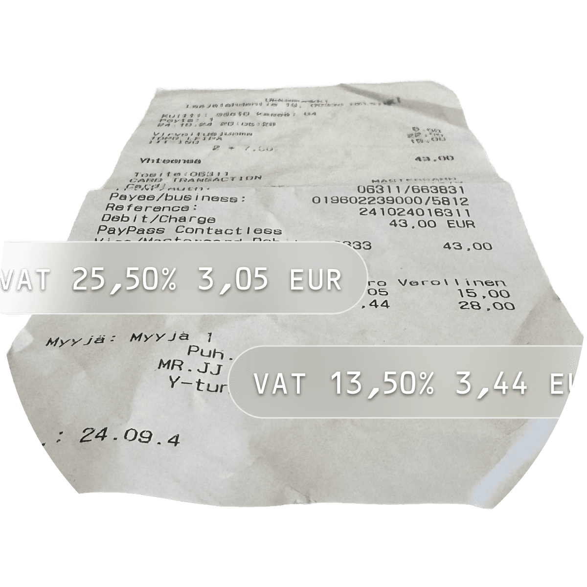 Receipt scanning with AI to automate your expense process