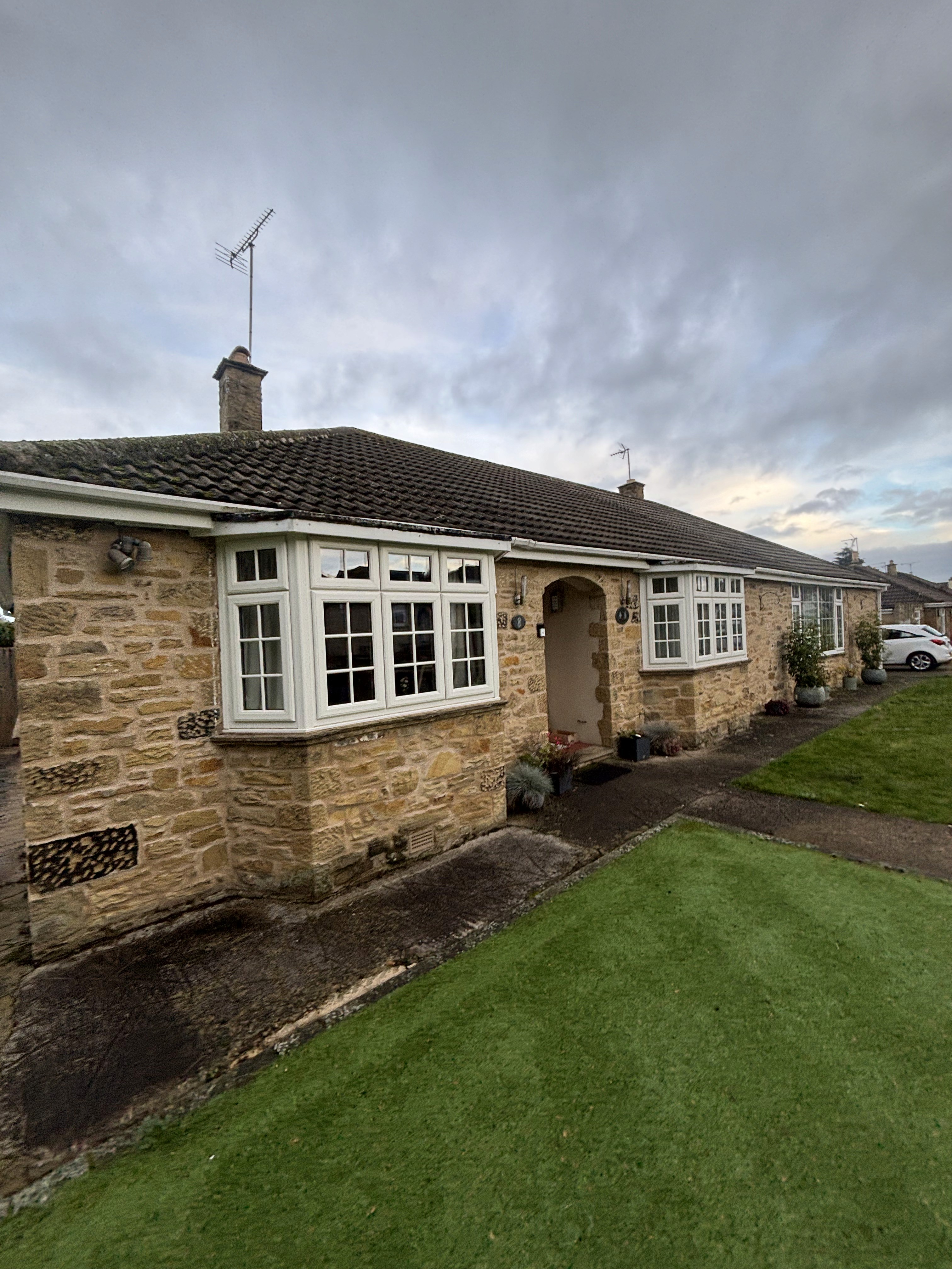 a bunglaw with cleaned gutters in Harrogate