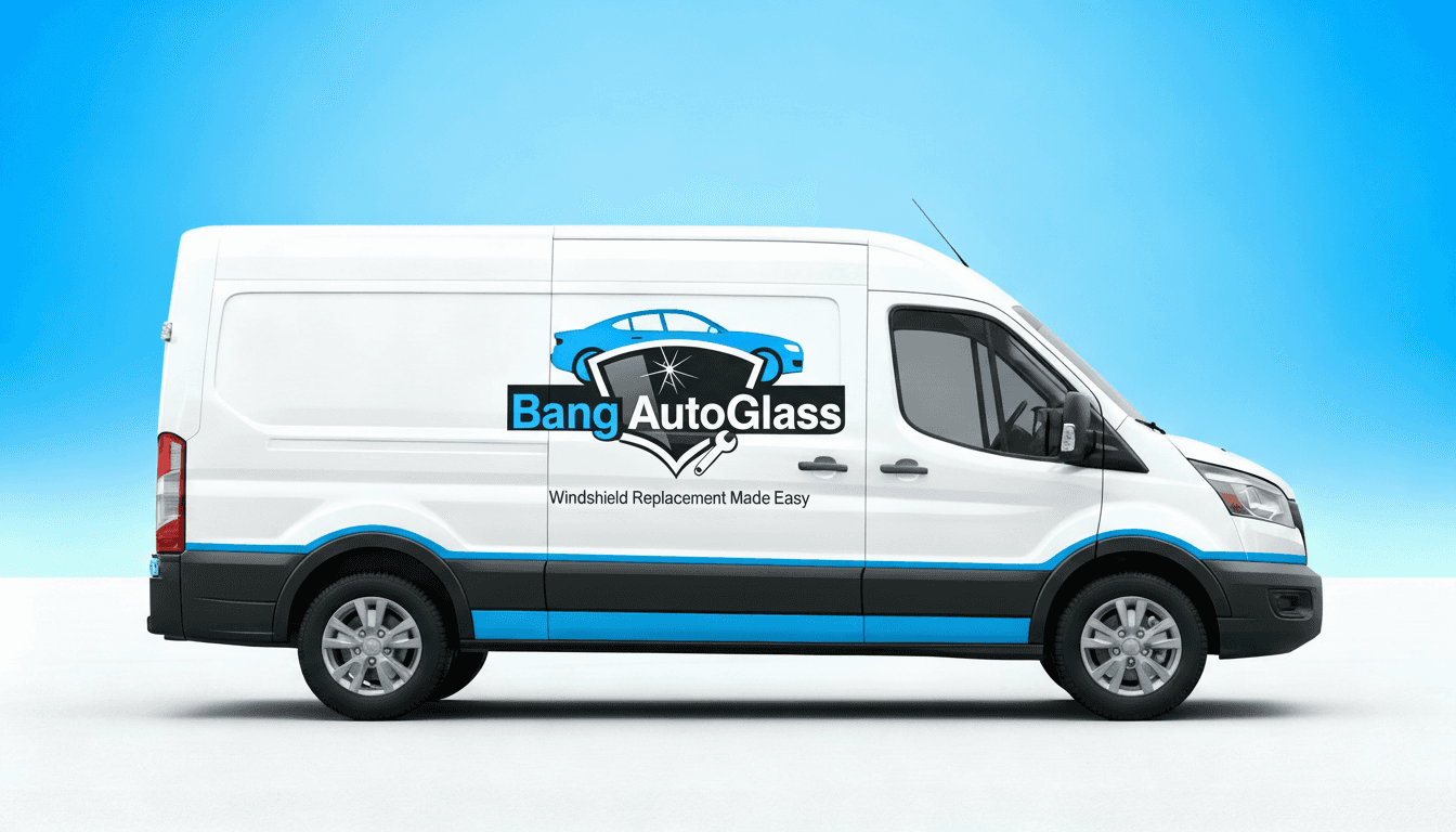 Mobile auto glass service at customer location