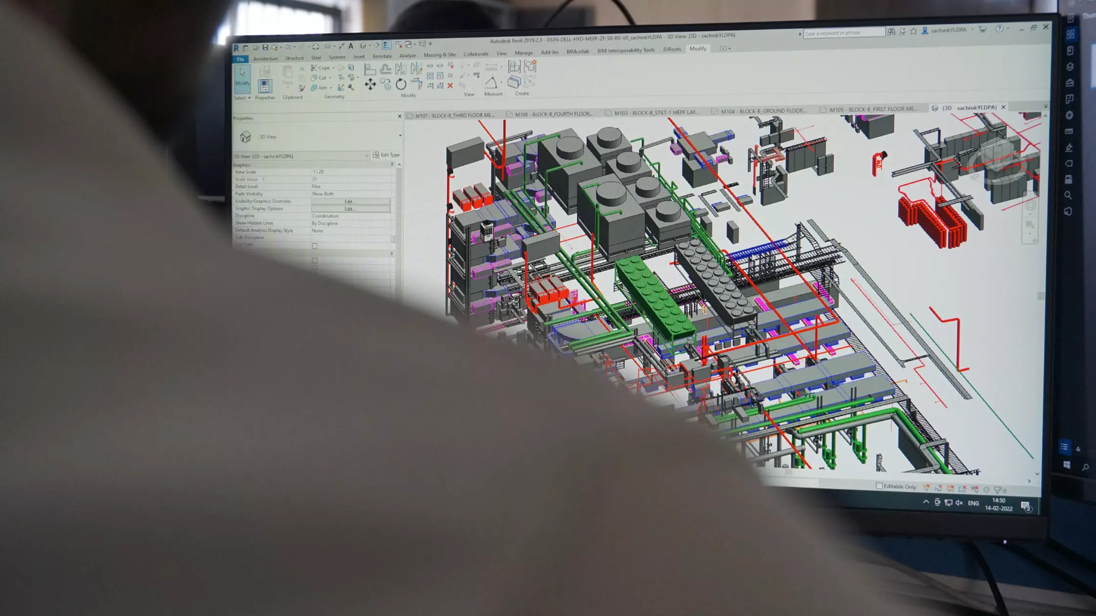 BIM modelling, image
