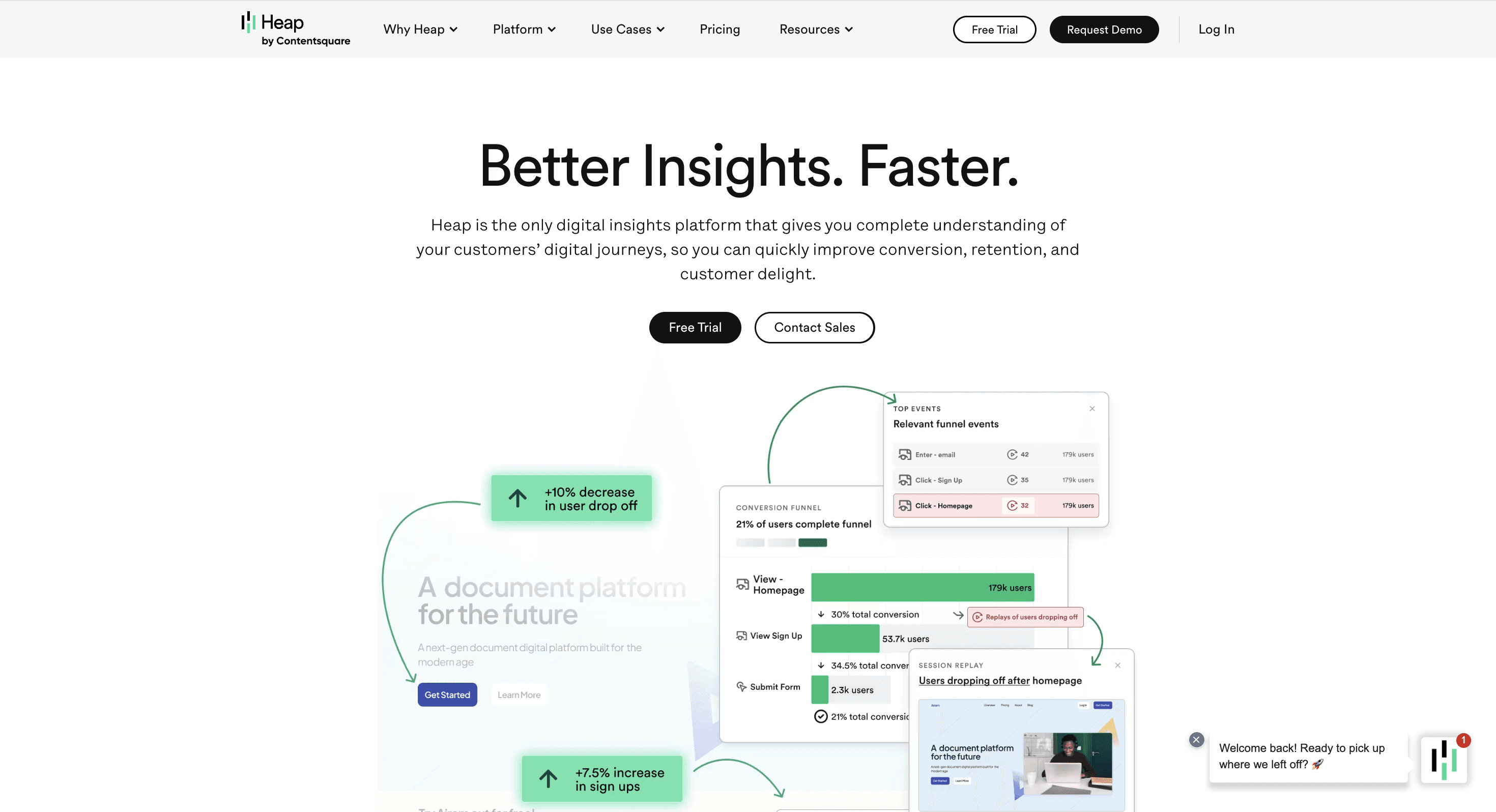 Heap vs Kissmetrics