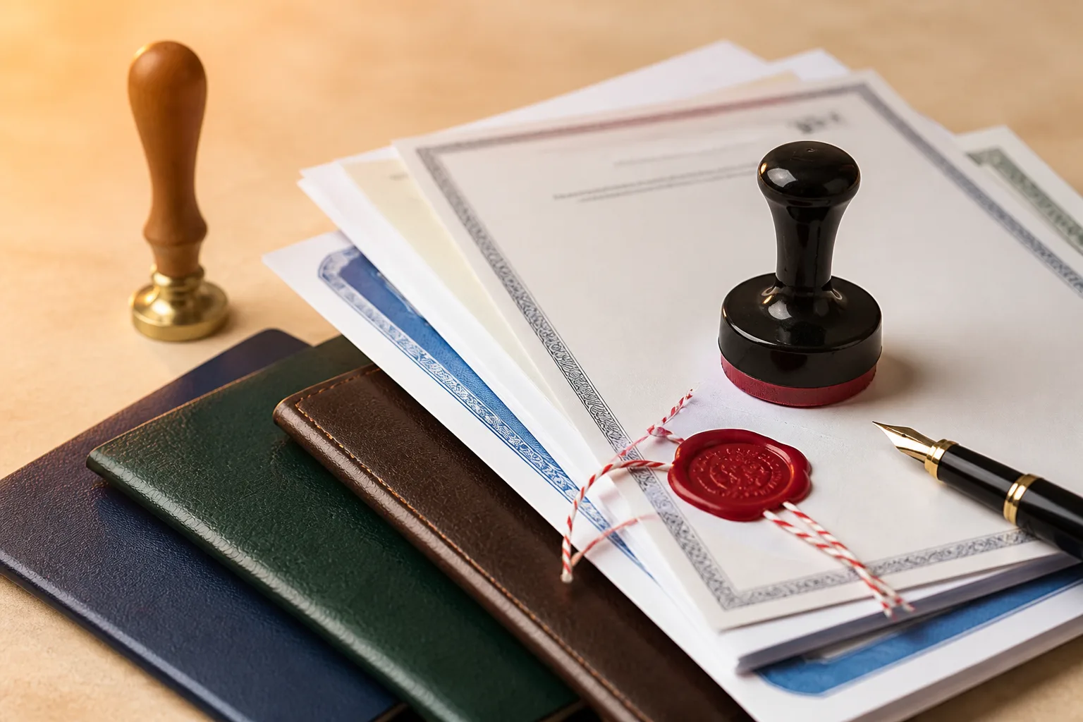 Documents That Need Attestation for UAE Company Formation beside a Dubai trade license document and