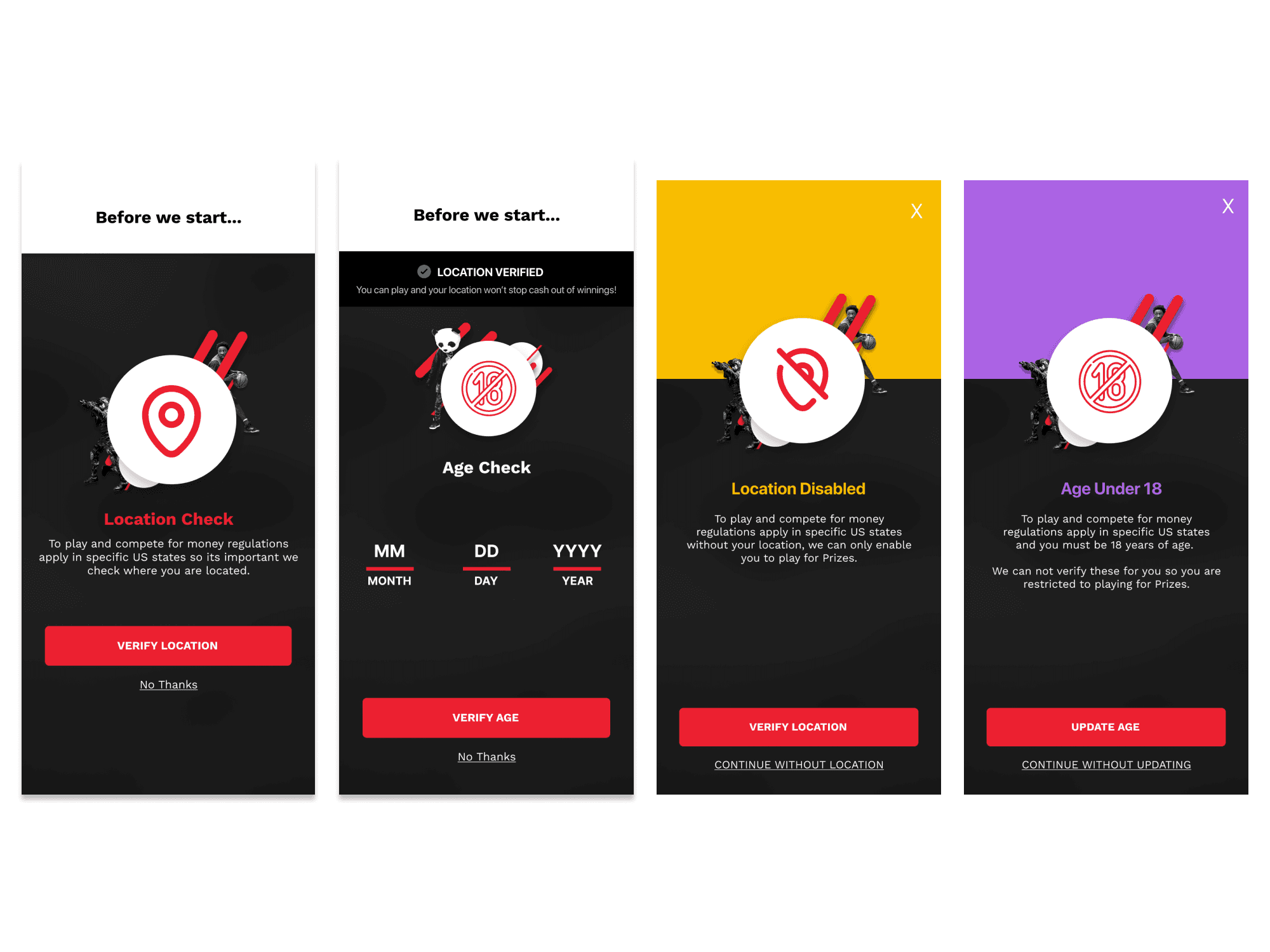 KYC Mobile Screens