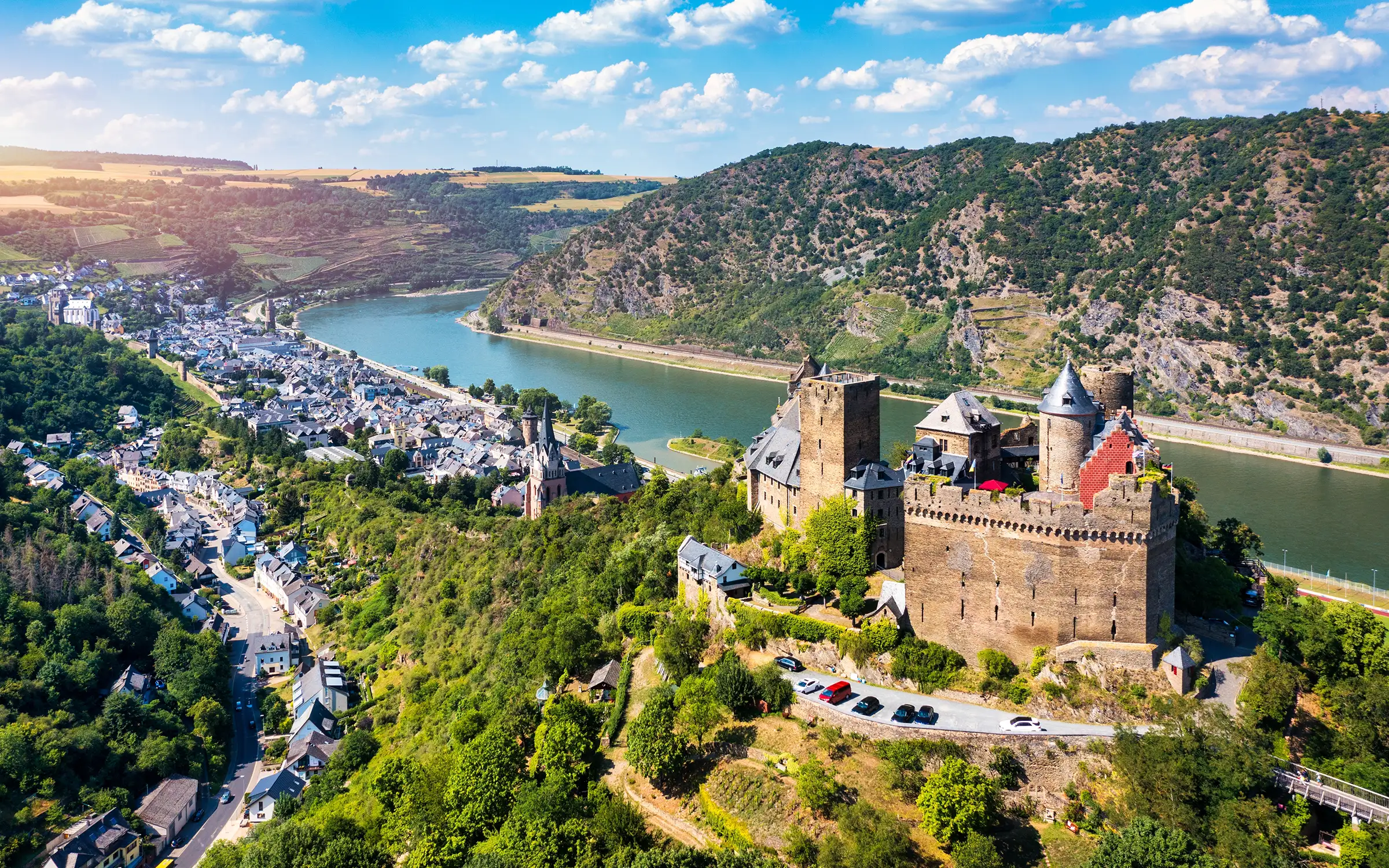 Slottet Schönburg i Oberwesel, Tyskland | Expa Travel