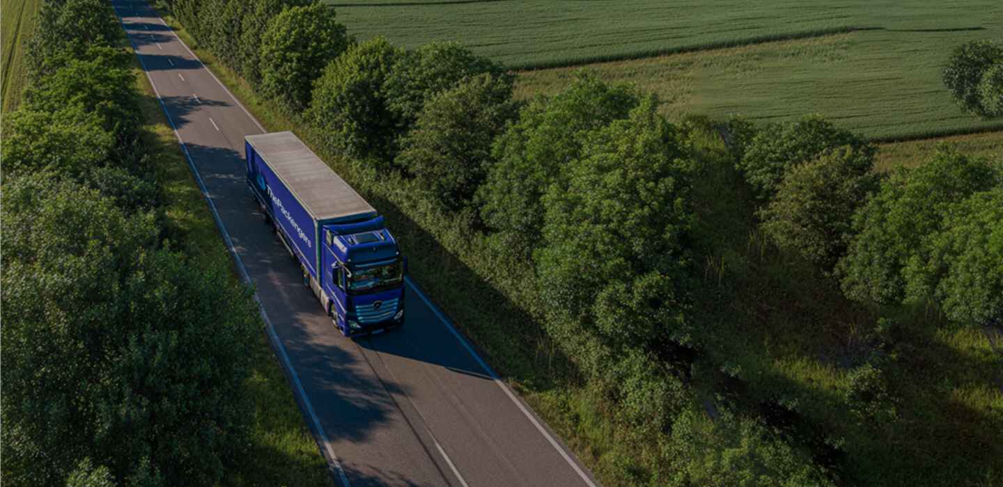 ThePackengers truck on its way to its destination