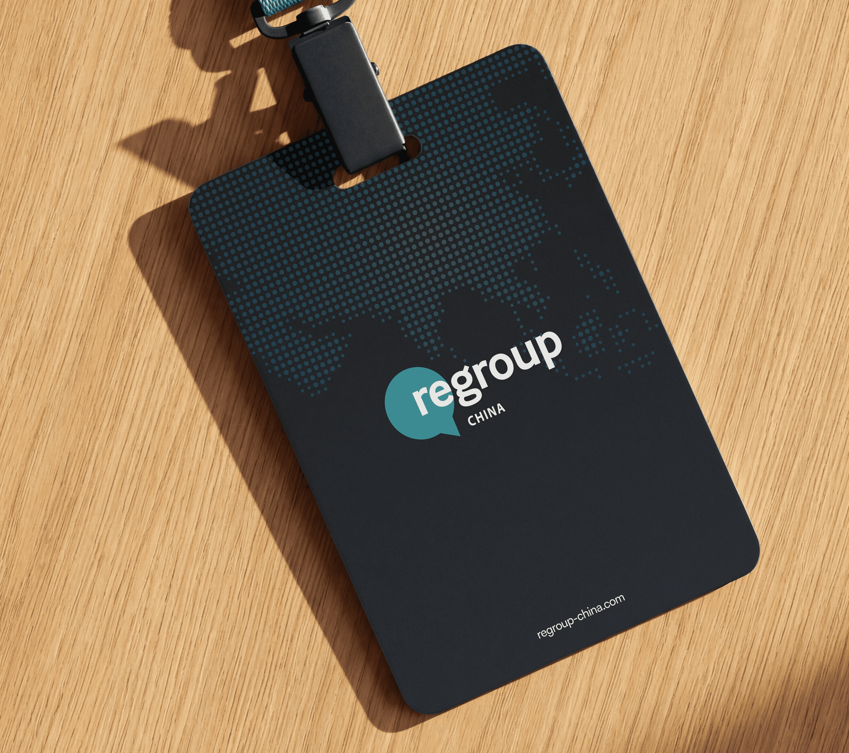 Regroup China event pass redesign by Scarfe Design
