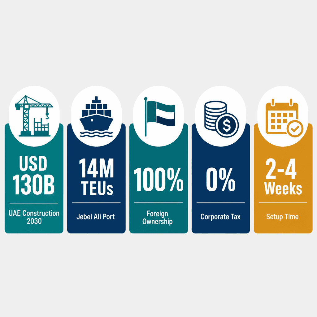 Infographic: Apply for a Heavy Equipment & Machinery Spare Parts Trading License in Dubai