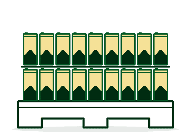 Ganze Palette