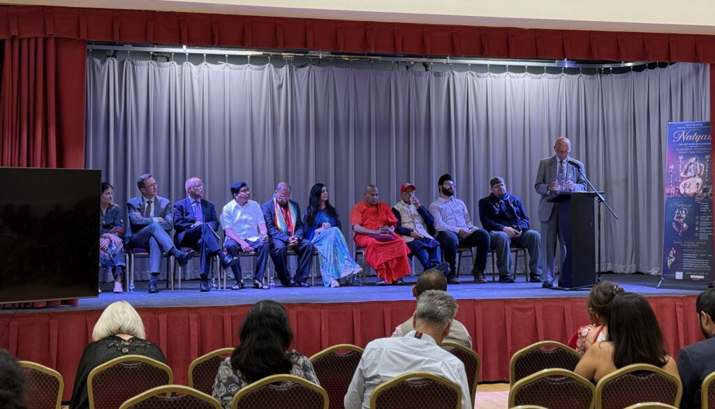 Dr. Siva Subramanian addressing the gathering at the Southern Asian Seventh-day Adventist Church in Silver Spring, Maryland, on July 19, 2026. PHOTO: T. Vishnudatta Jayaraman, SAH