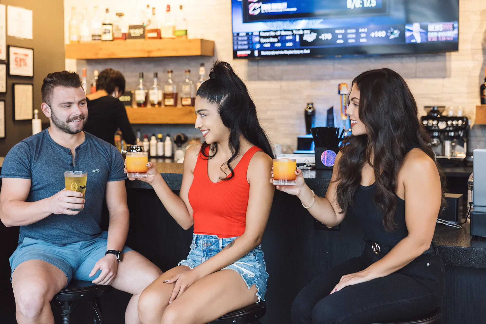 Sushi restaurant dining area