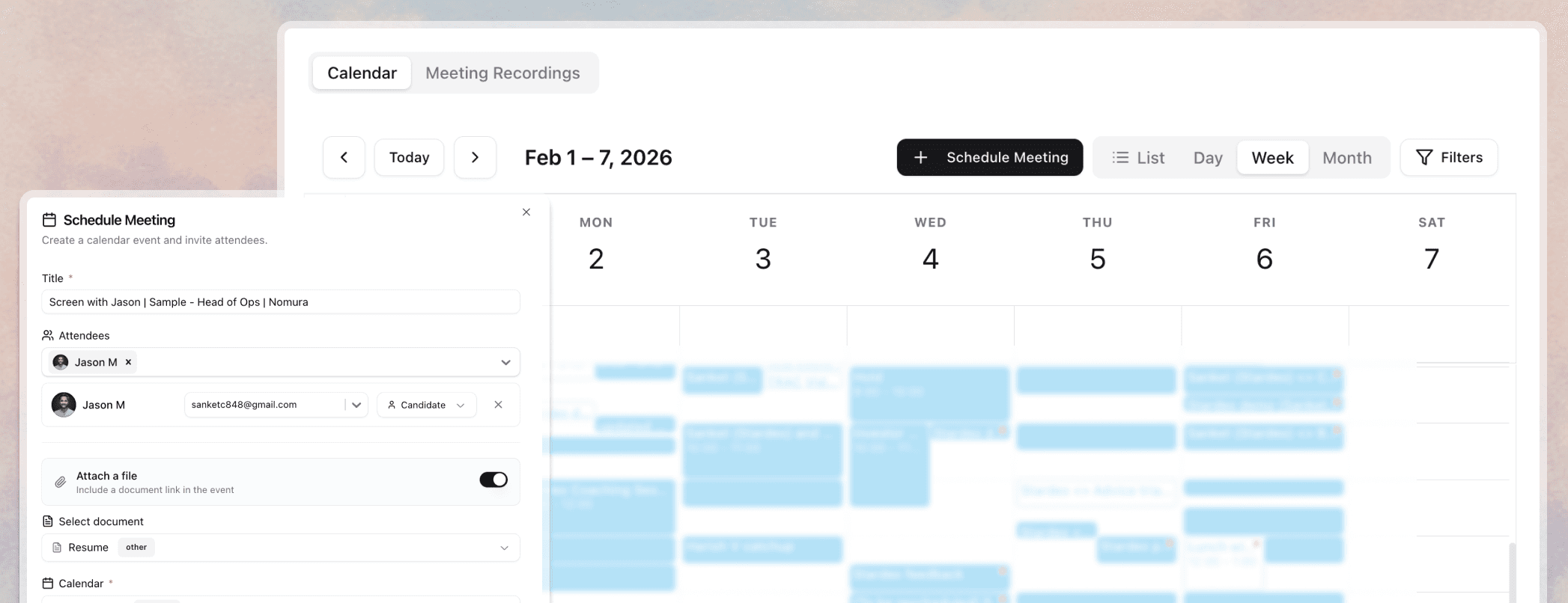 Stardex AI Feature | Calendar Integration
