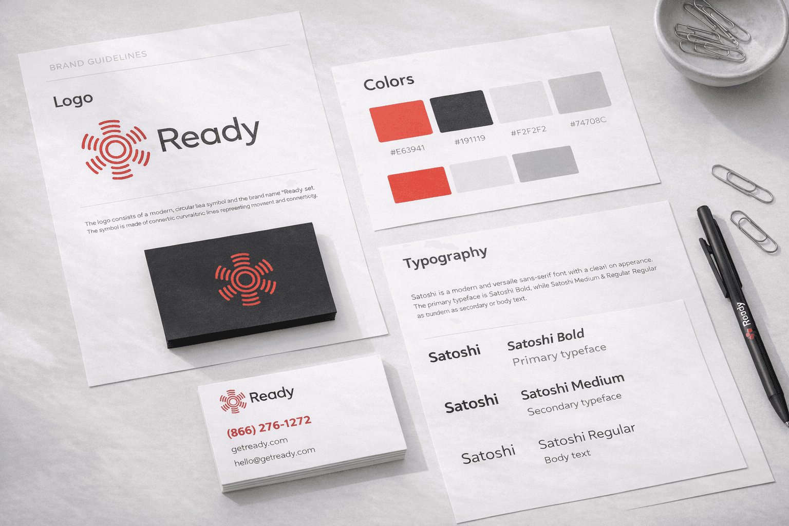 Ready in-home healthcare brand identity and logo design by Studio Odyssey Los Angeles