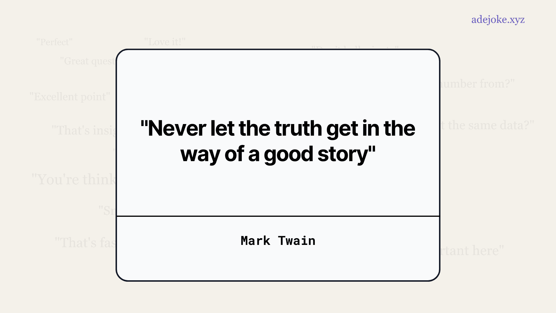 Mark Twain Quote