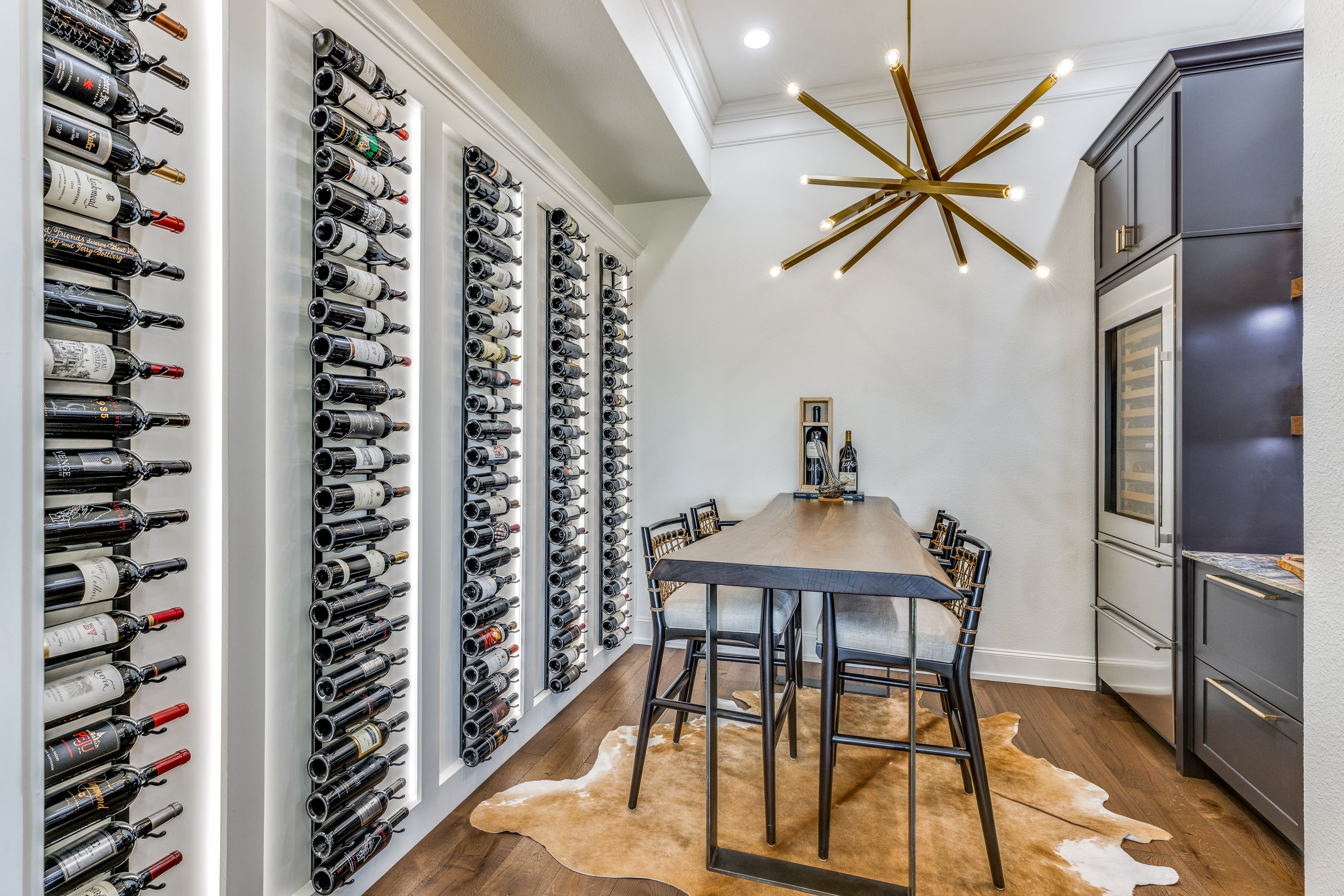 luxury wine room and bar remodel