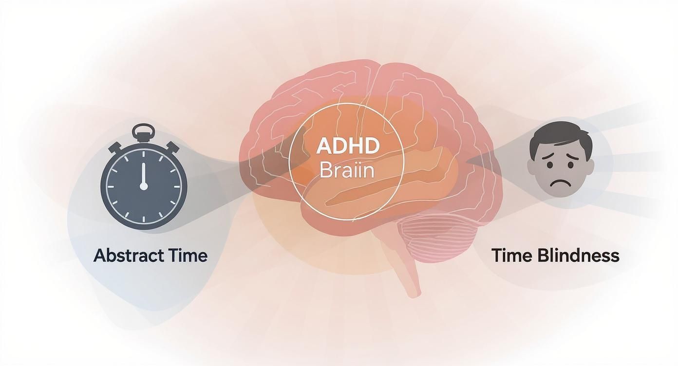 Infographic about visual timer adhd