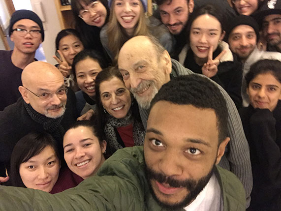 A photo of a group of students and their teachers.