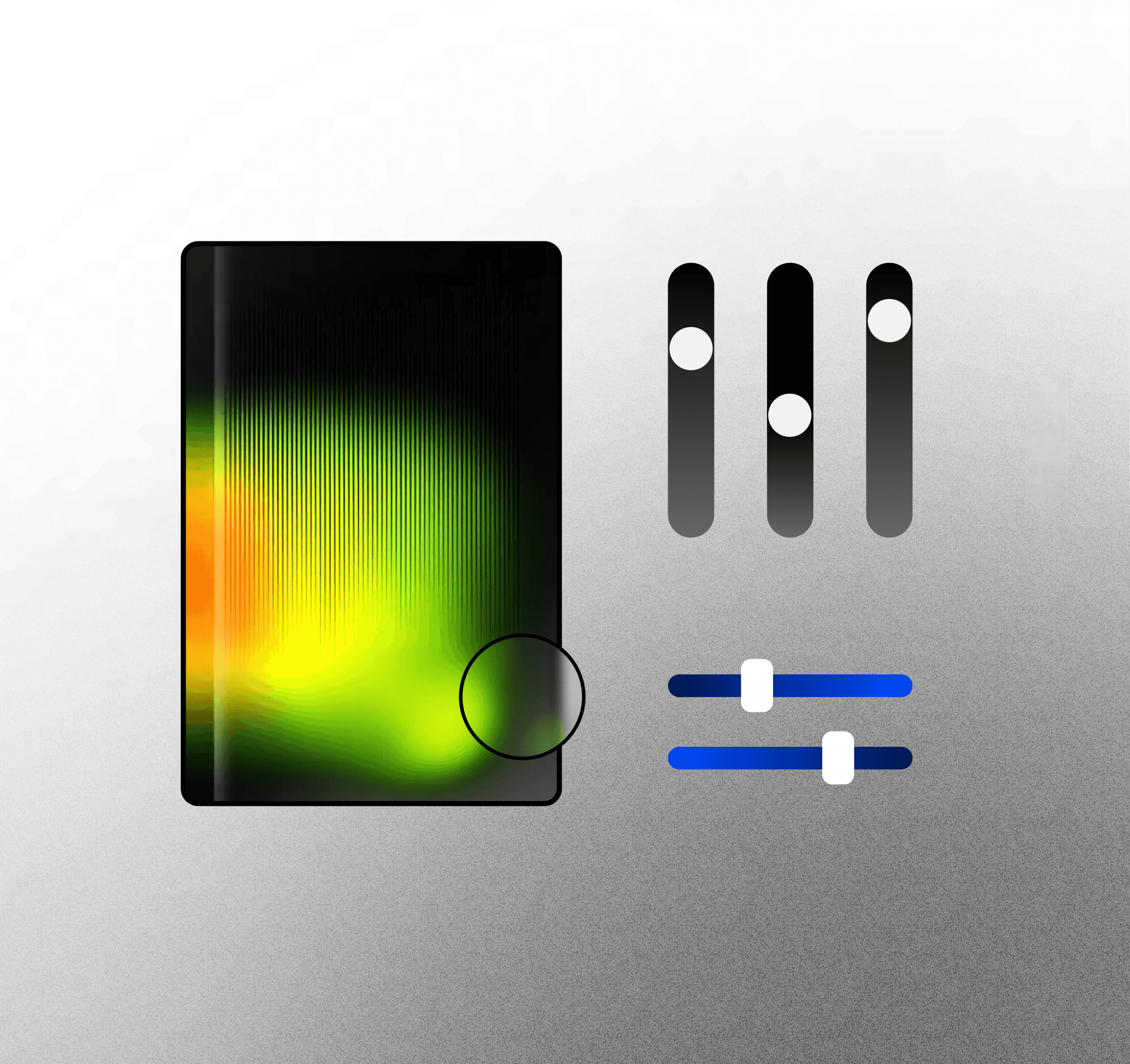 Abstract glitter resin sculpture resembling clustered bubbles on white background—minimal, modern art object.