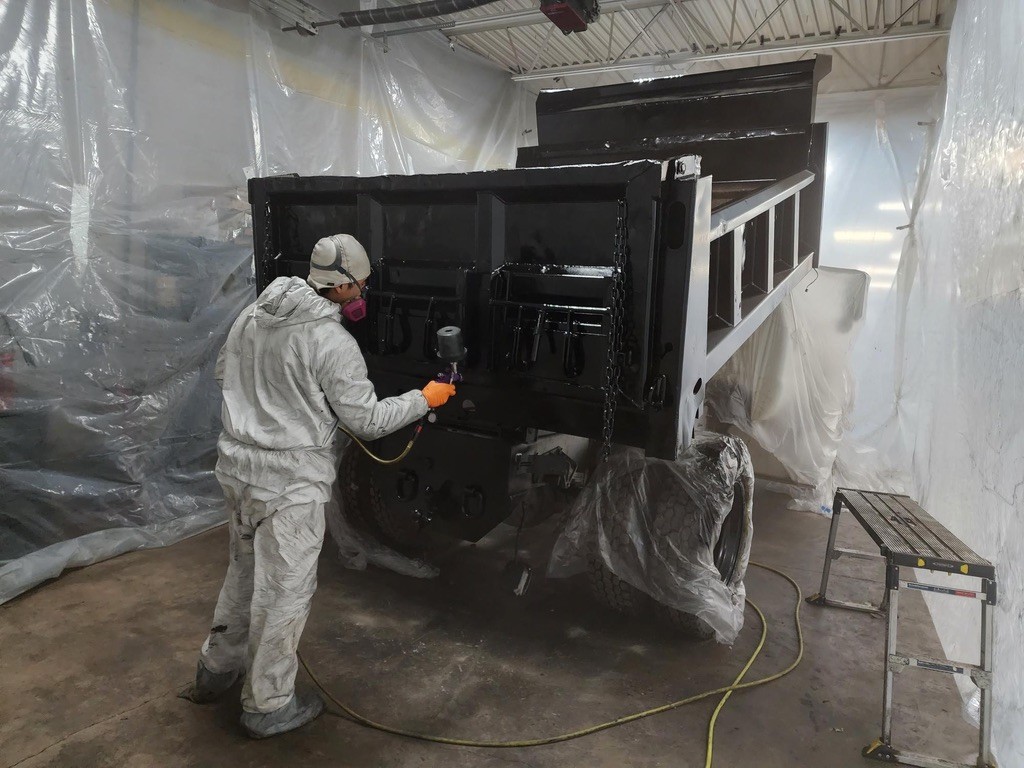 Truck & equipment sandblasting by Rochester Sandblasting