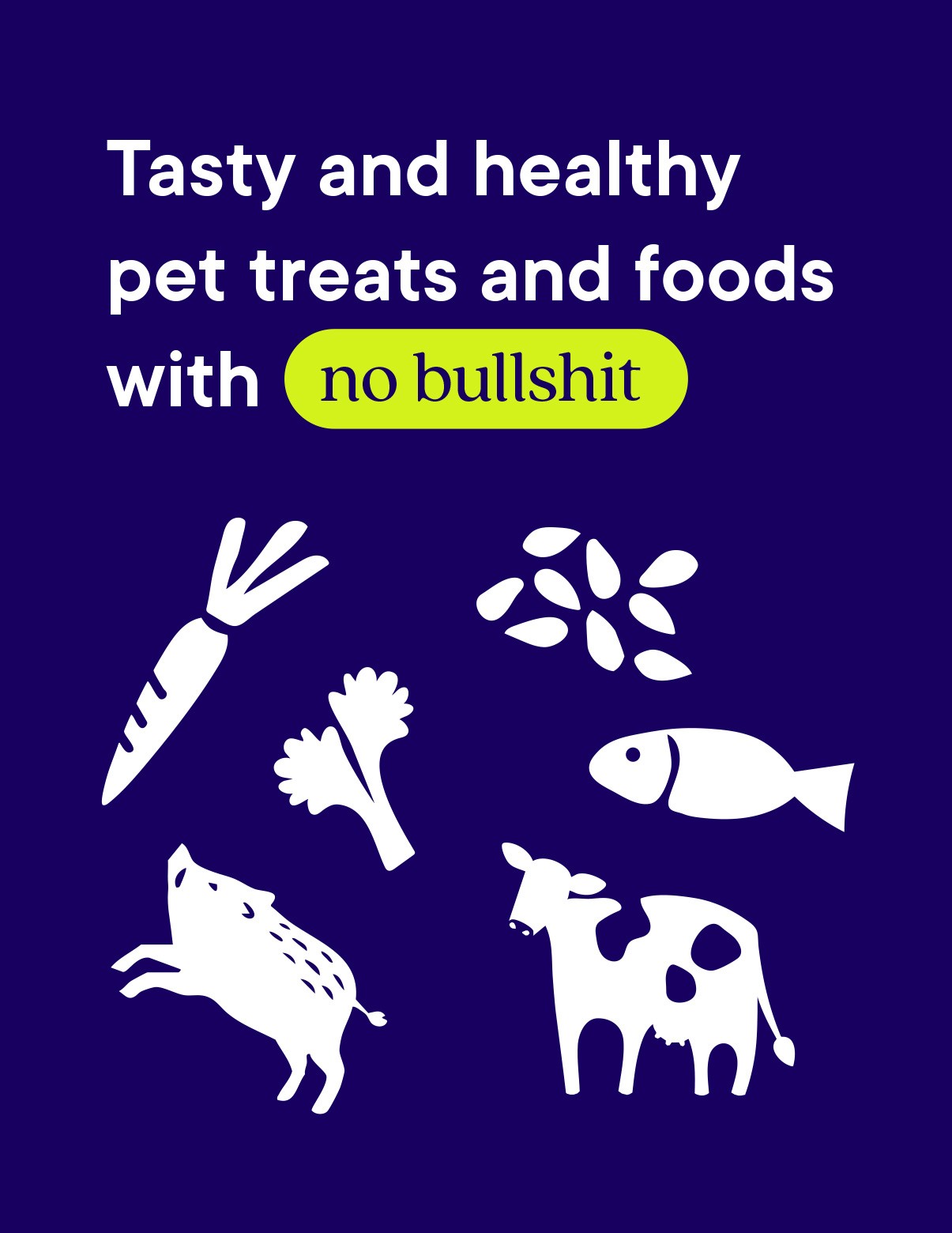 graphic with illustrations for pet brand