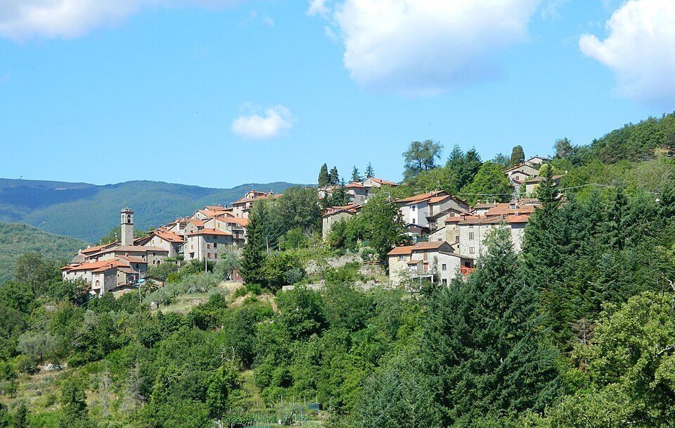 Panorama del Casentino dalla quota di Poppi