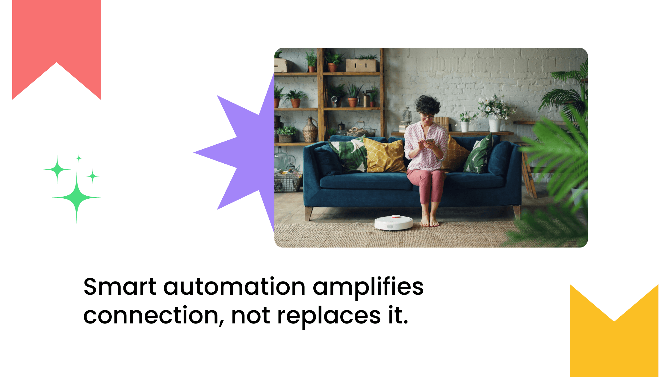 Coach relaxing on a sofa symbolizing smart automation systems that support human connection in coaching communities