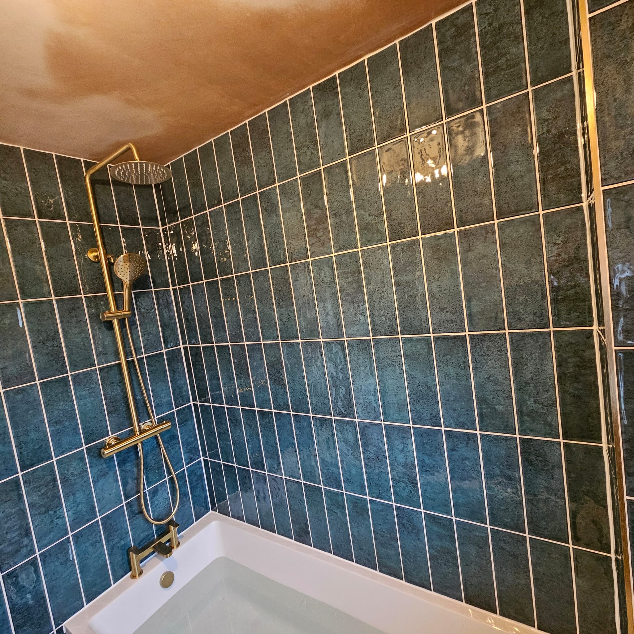 Bathroom fitters in Leeds working on a full renovation project