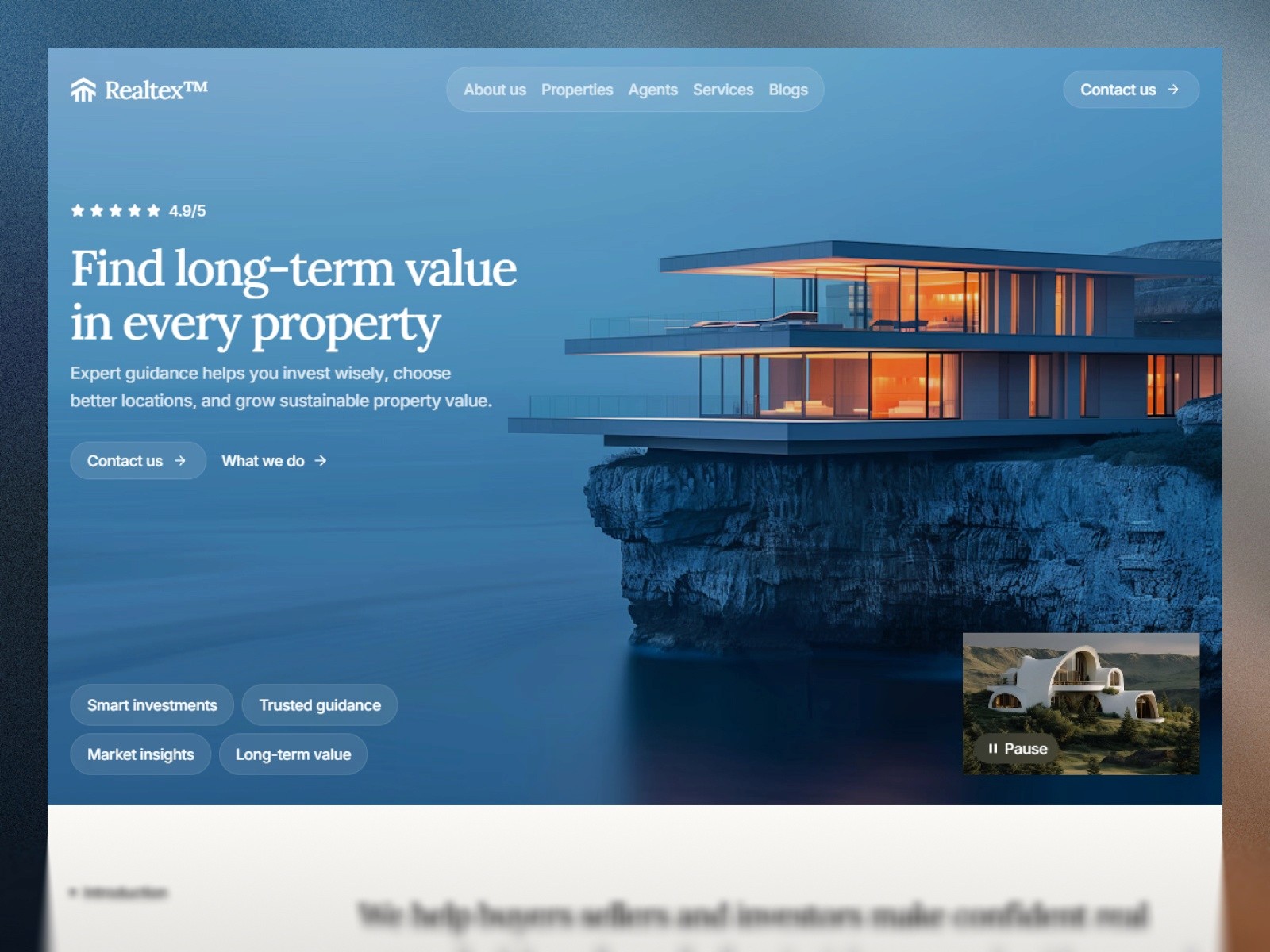 Realtex — 现代专业创意机构官网设计灵感