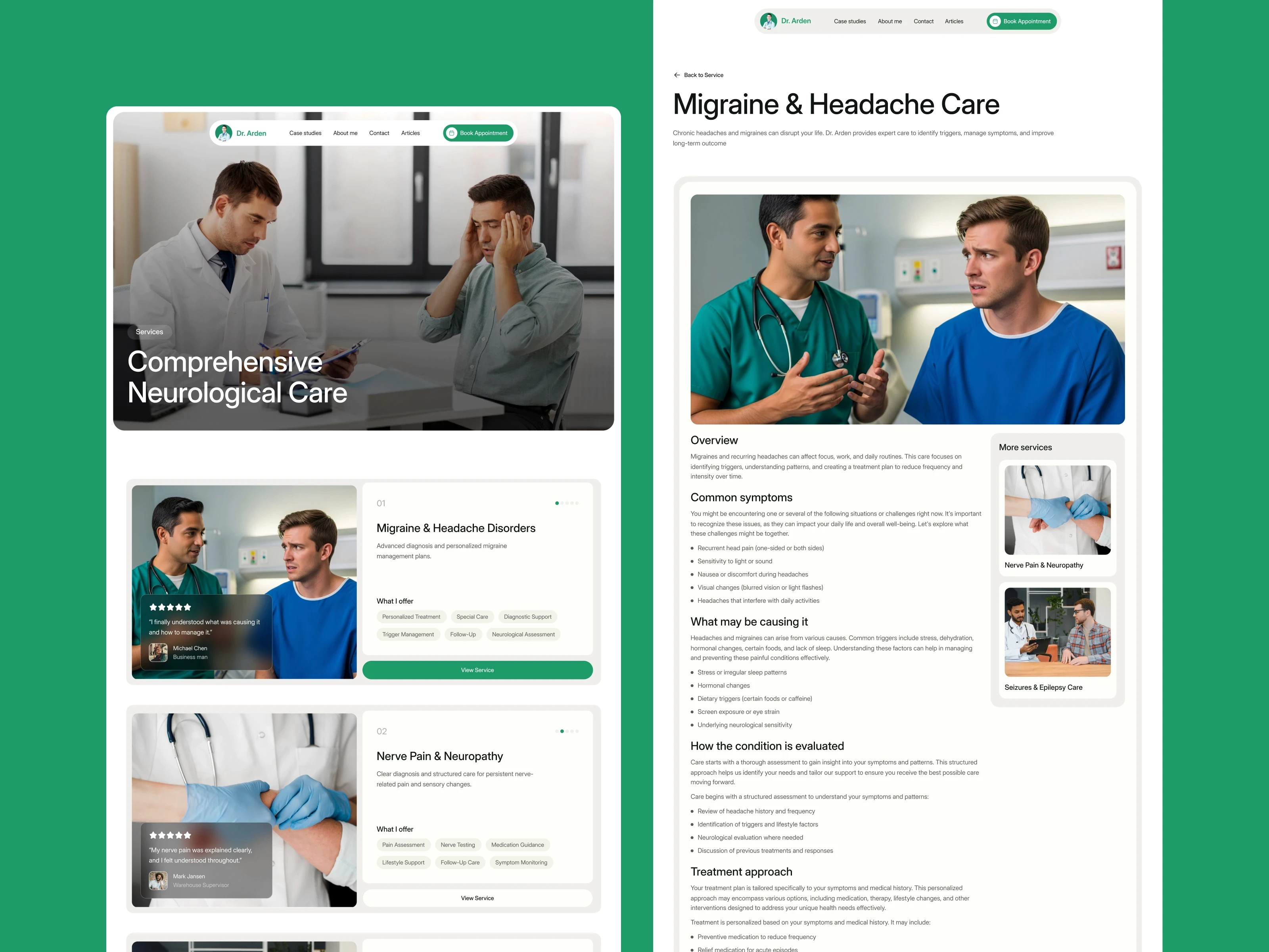 Doctor Portfolio Website Template