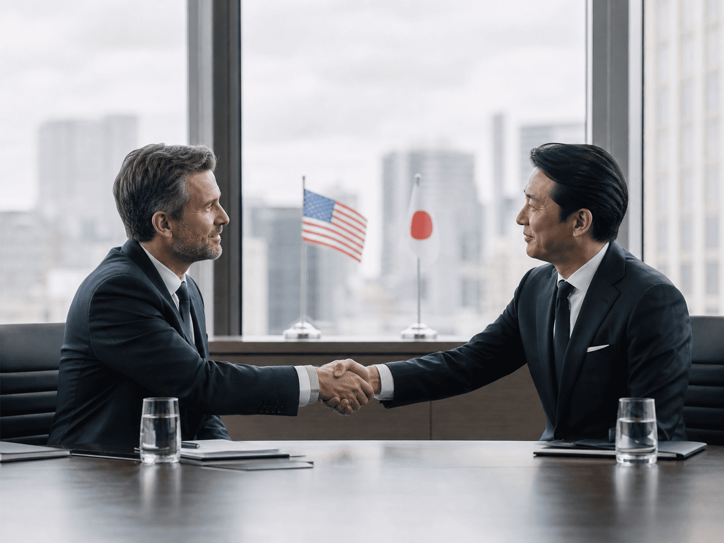 Collaborative meeting in a modern lounge