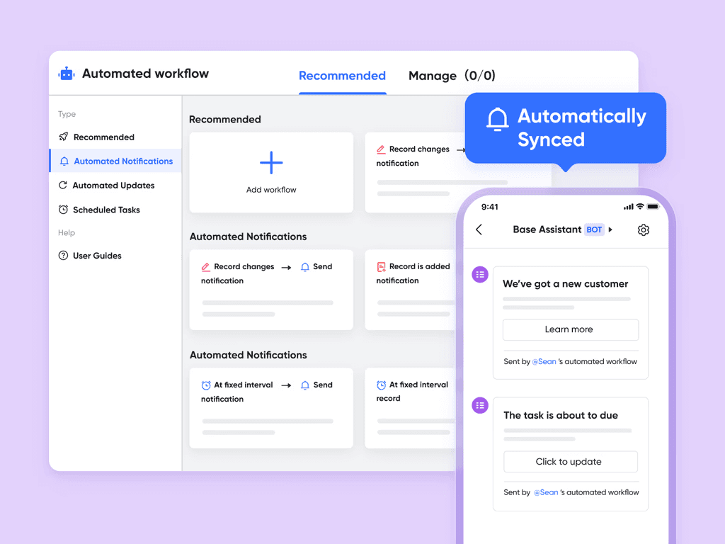 Lark Base's automated workflow