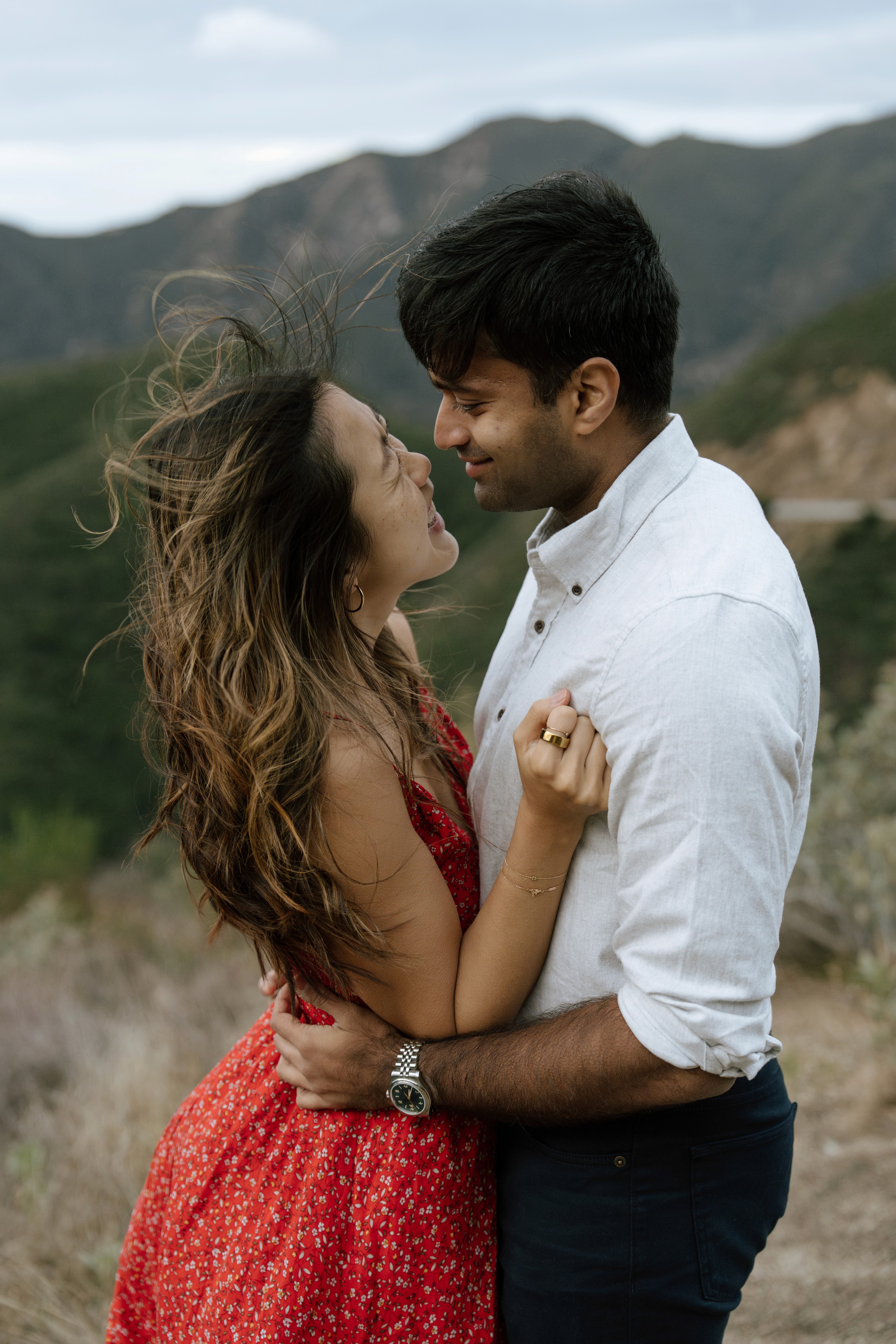 Wedding flowers resting on chair