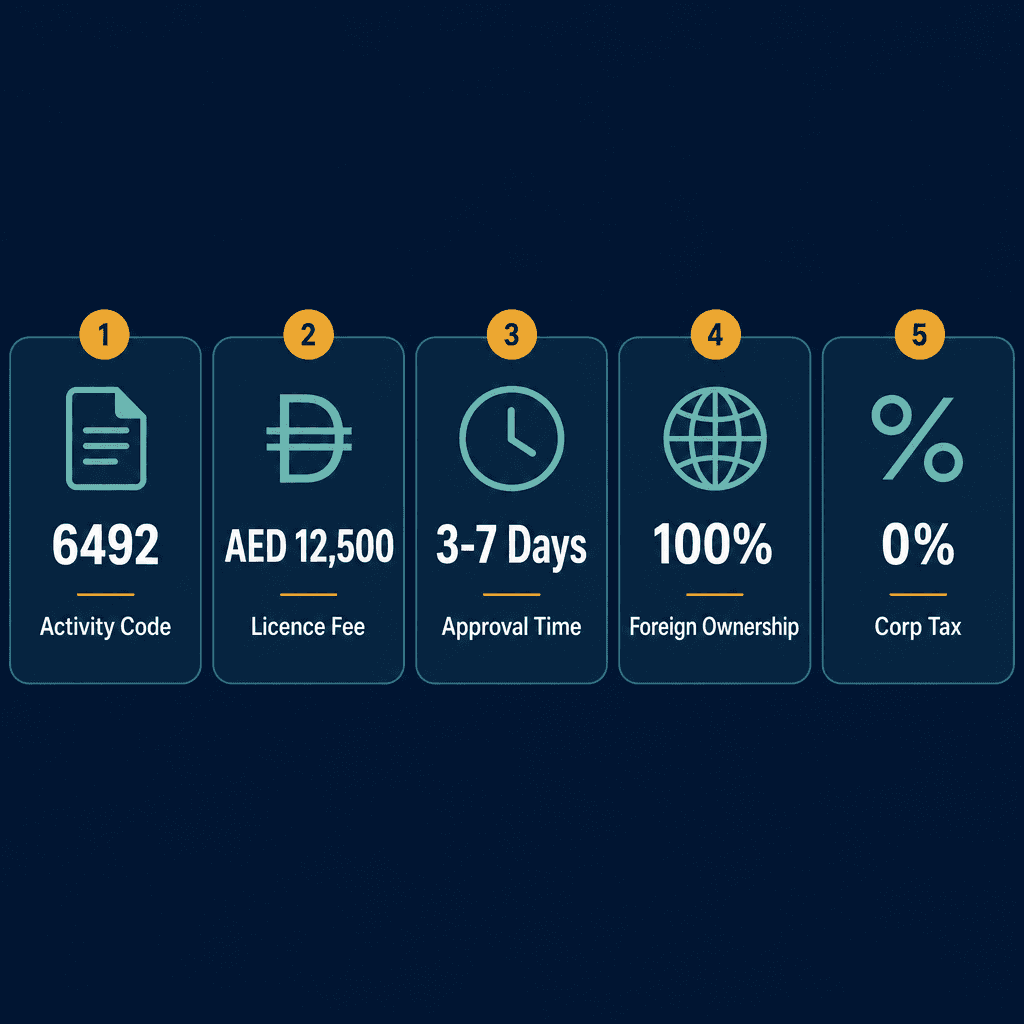 Infographic: How to Get a Credit & Lending Services Business License in Dubai