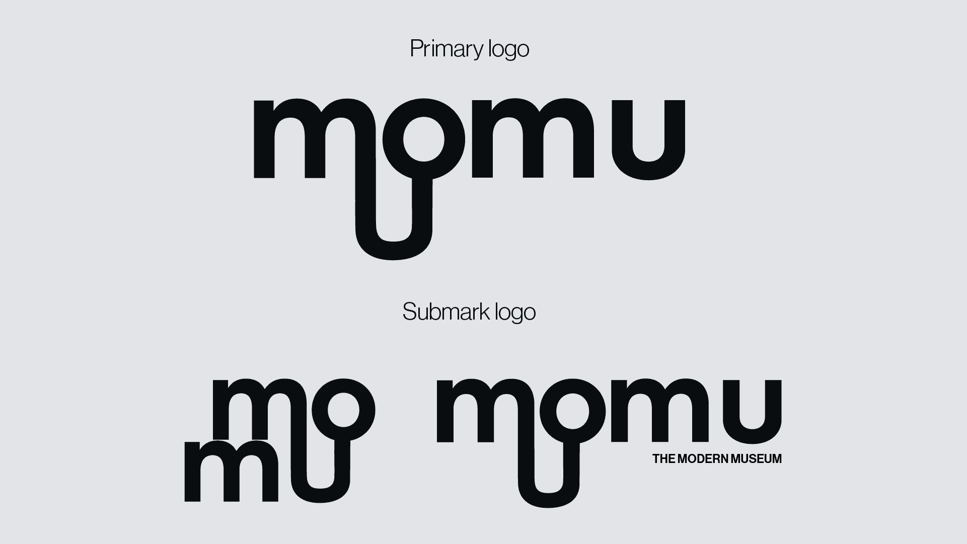 Logo of "The Modern Museum" with the company name "momu" displayed in a distinctive font.