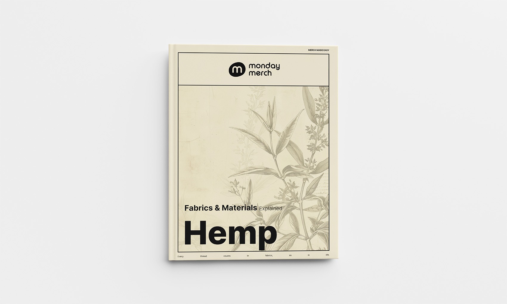 Monday Merch Fabrics and Materials Book Hemp