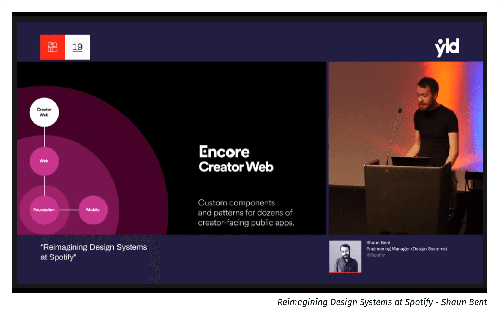 Talk about the encore design system