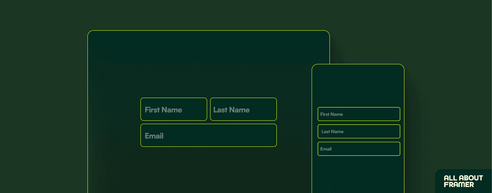 Responsive design for forms